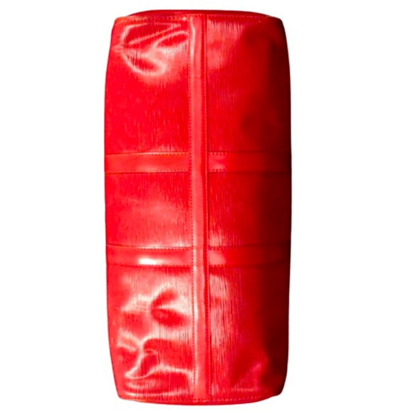 Vintage LOUIS VUITTON Red Epi Leather Keepall LV50 Boston Travel Shoulder Bag - Picture 5 of 17